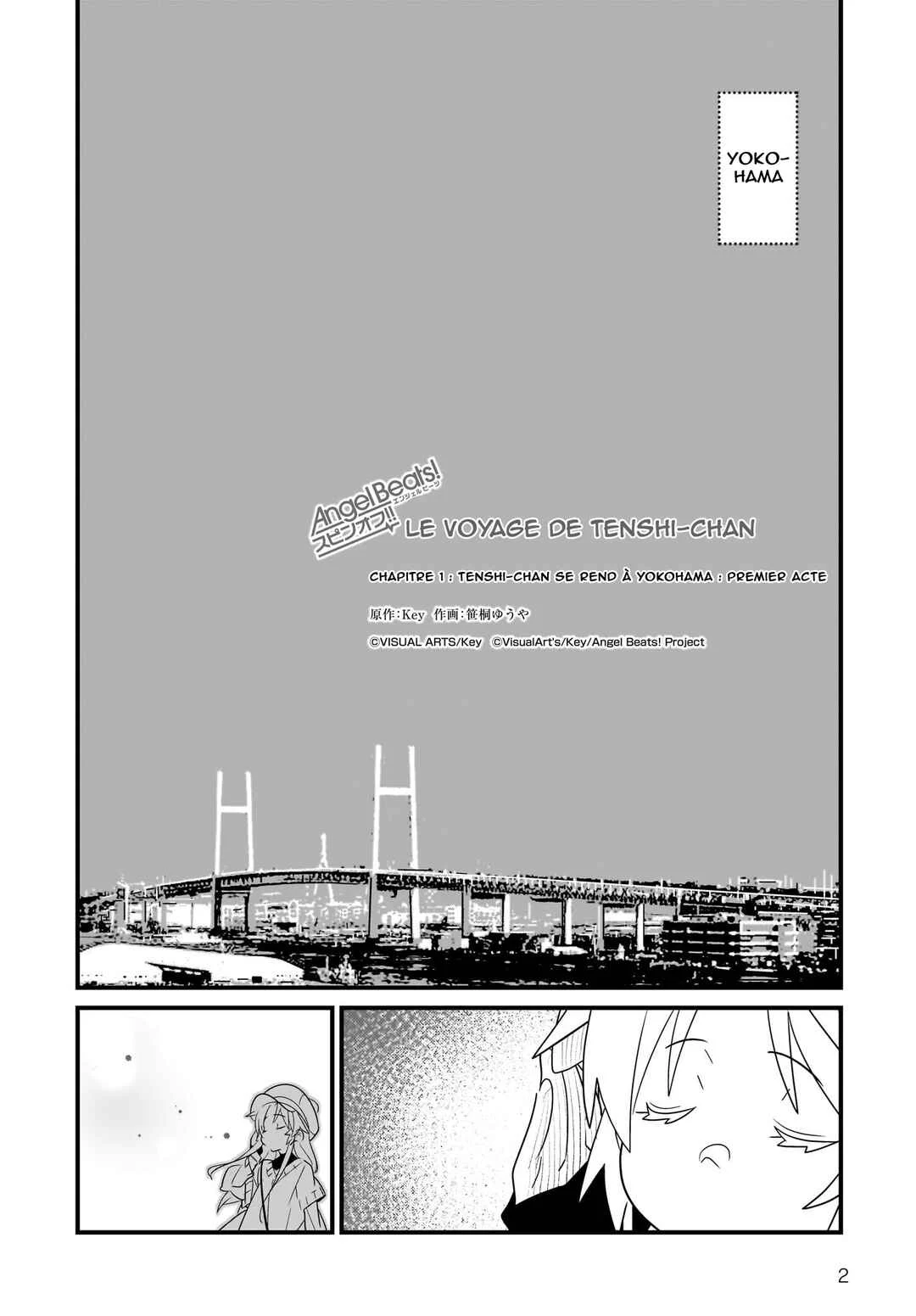 Angel Beats! Spin-off!! Tabisuru Tenshi-chan Chapitre 1.1: Tenshi-chan se rend à Yokohama : premier acte - Page 4