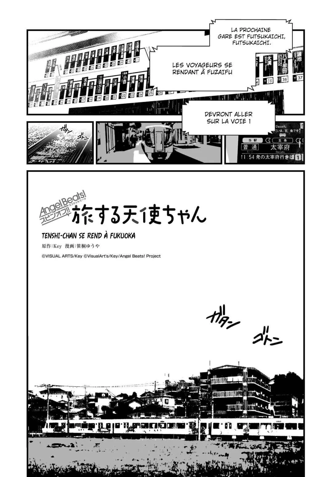 Angel Beats! Spin-off!! Tabisuru Tenshi-chan Chapitre 2.1: Tenshi-chan se rend à Fukuoka: premier acte - Page 3