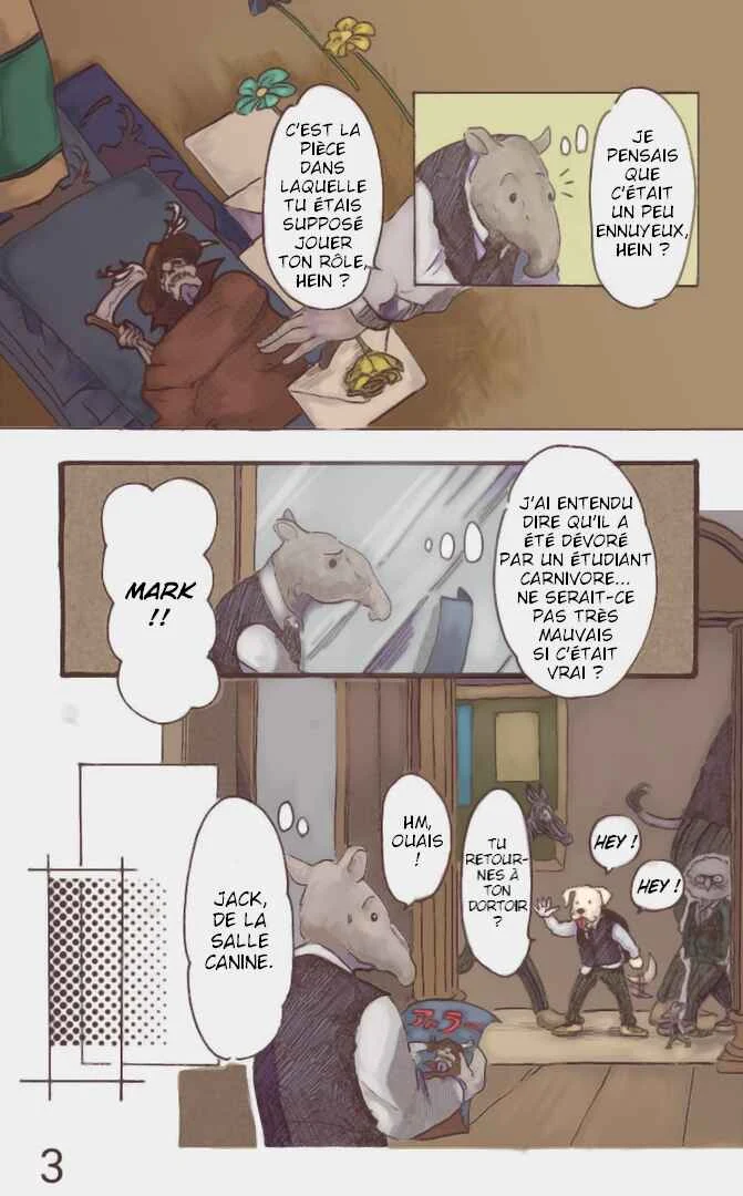 BEASTARS (Fan-Colored) Chapitre 2: À rebrousse-poil - Page 3