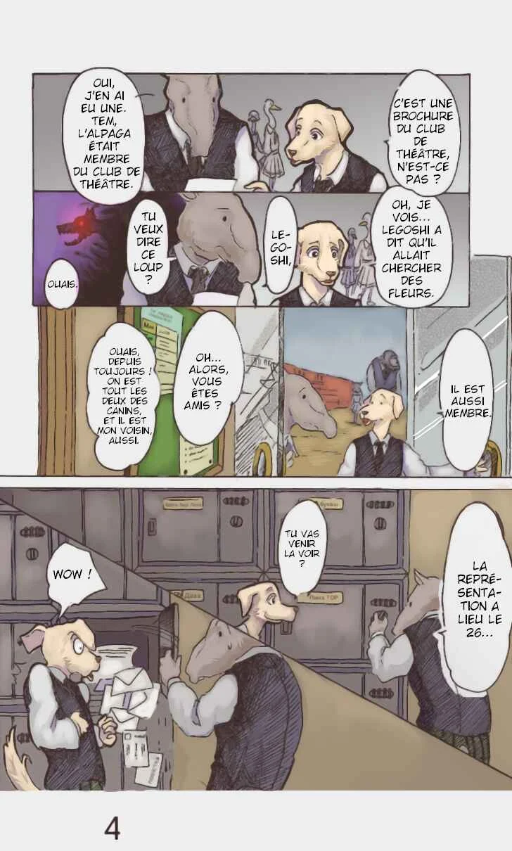 BEASTARS (Fan-Colored) Chapitre 2: À rebrousse-poil - Page 4
