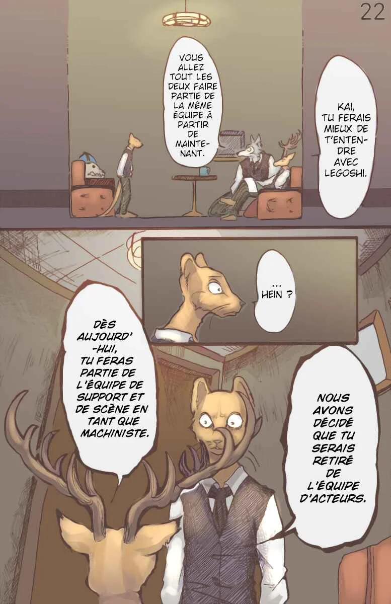 BEASTARS (Fan-Colored) Chapitre 2: À rebrousse-poil - Page 22