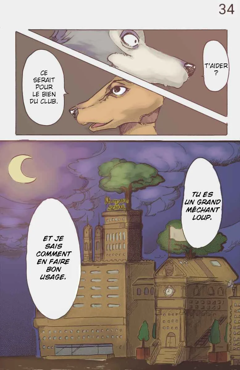 BEASTARS (Fan-Colored) Chapitre 2: À rebrousse-poil - Page 34