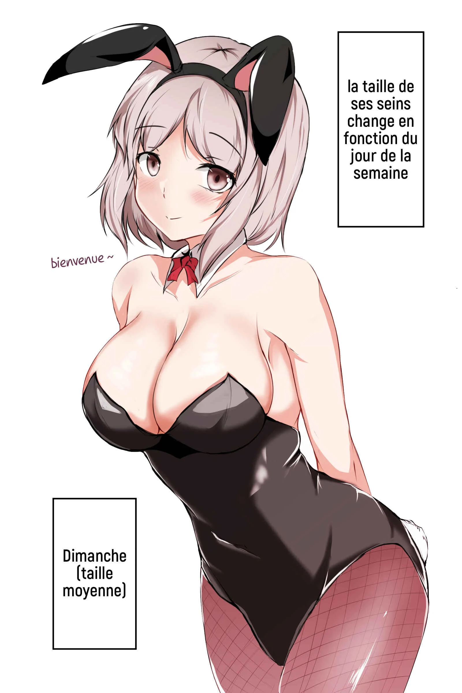 Bunny girl whose breast size changes according to the day of the week Chapitre 1 - Page 2