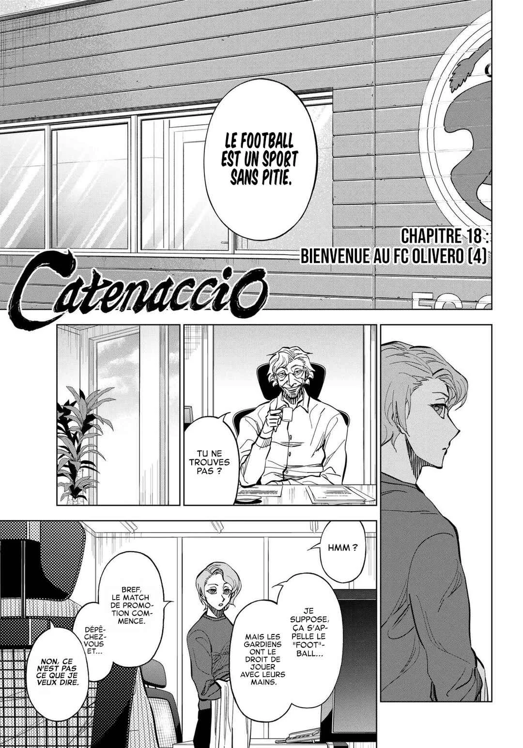 Catenaccio Chapitre 18: Bienvenue au Fc Olivero (4) - Page 1