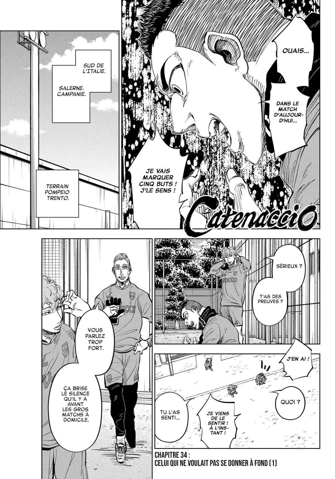 Catenaccio Chapitre 34: Celui qui ne voulait pas se donner à fond (1) - Page 1