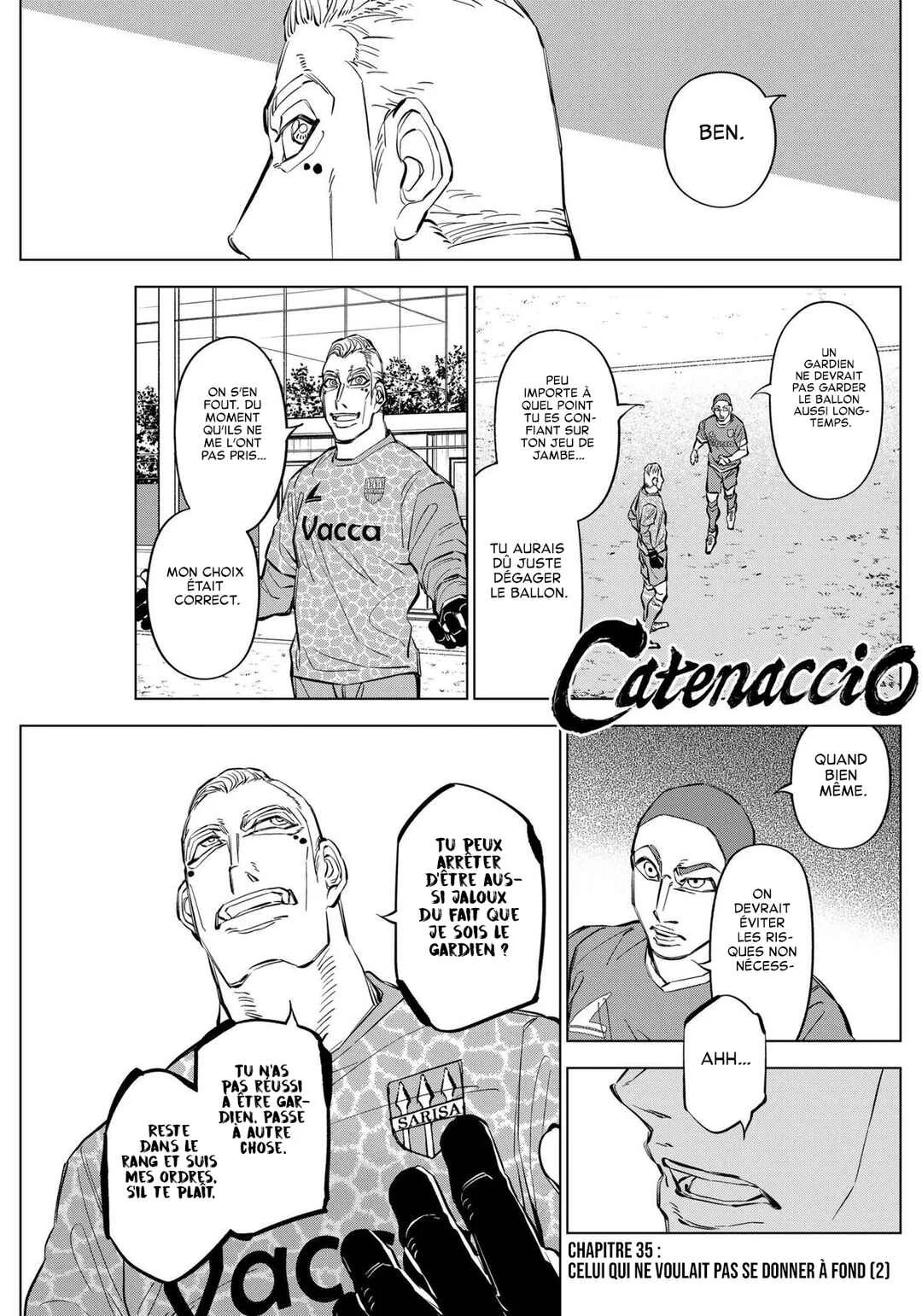 Catenaccio Chapitre 35: Celui qui ne voulait pas se donner à fond (2) - Page 1