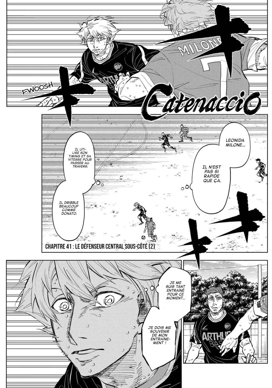 Catenaccio Chapitre 41: Le défenseur central sous-côté (2) - Page 1