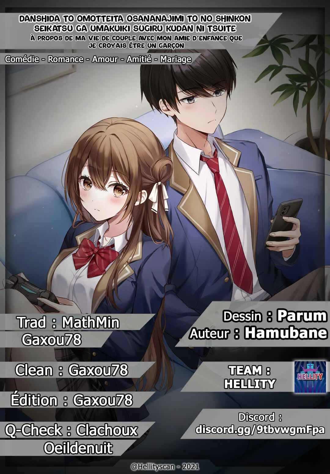 Danshi dato Omotteita Osananajimi tono Shinkon Seikatsu ga Umaku Ikisugiru Ken ni Tsuite Chapitre 4 - Page 1