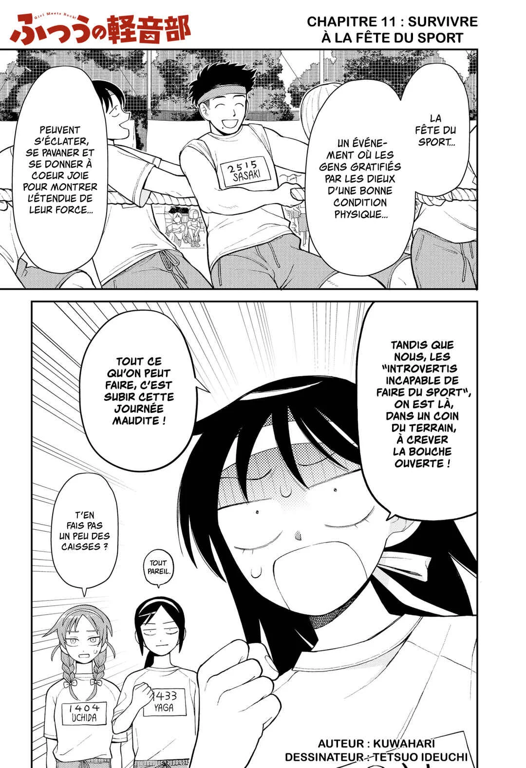 Futsuu no Keionbu Chapitre 11: Survivre à la fête du sport - Page 1