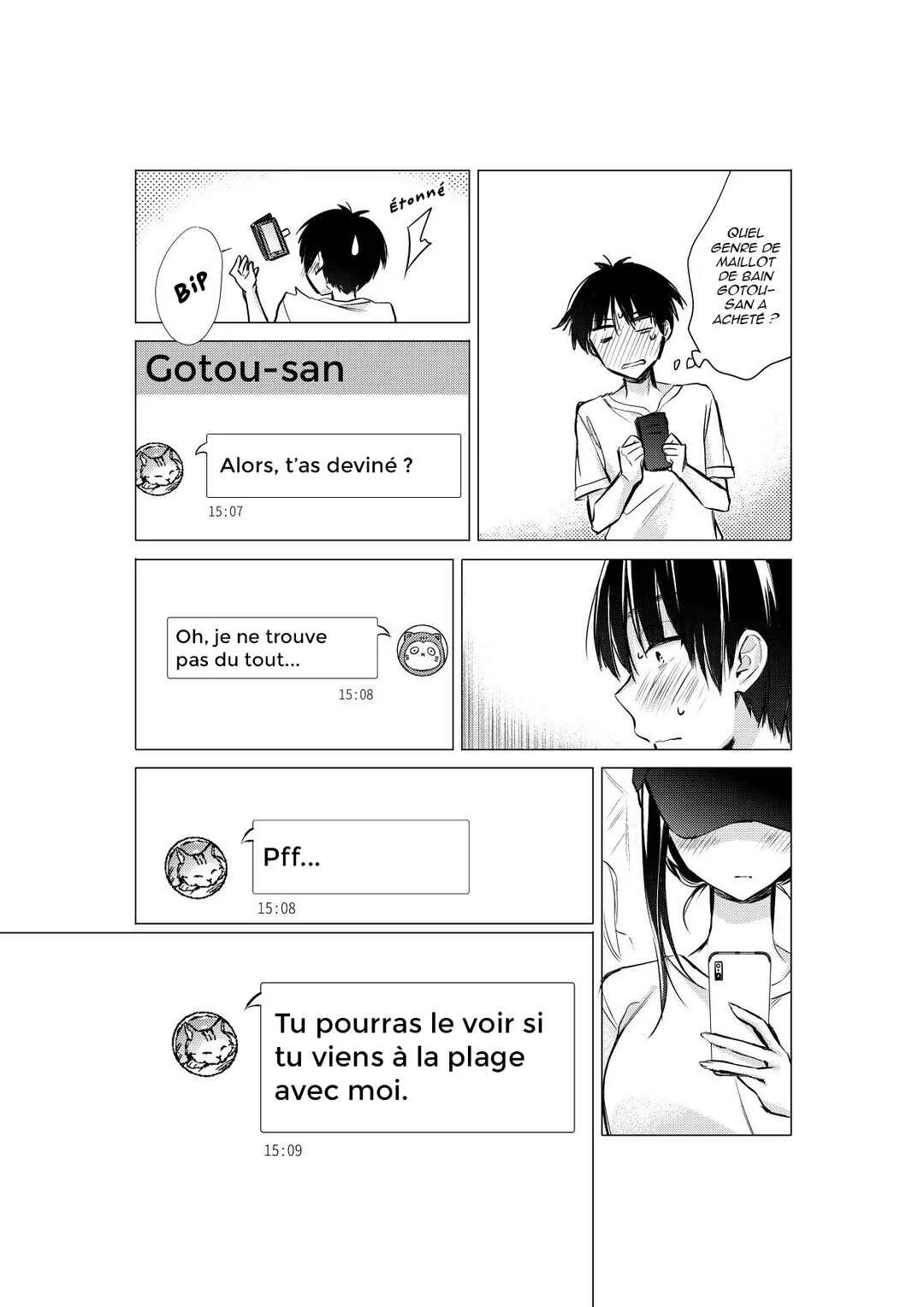 Gotou-san wa Furimukasetai! Chapitre 10: Invitation pour les vacances d'été - Page 6