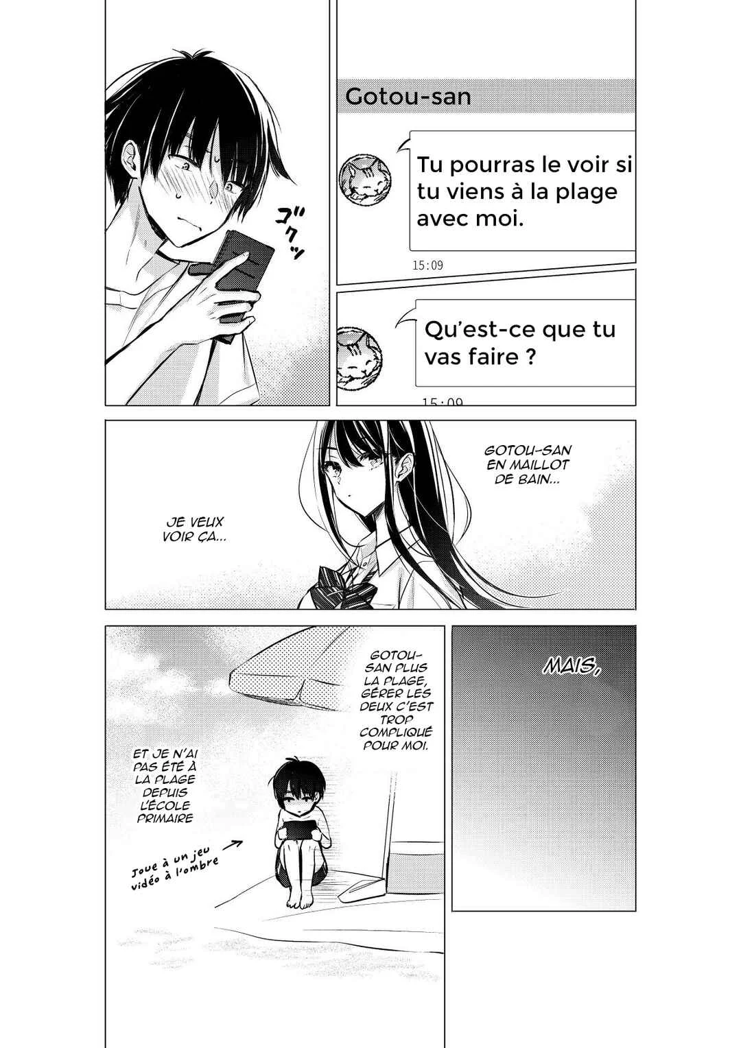 Gotou-san wa Furimukasetai! Chapitre 10: Invitation pour les vacances d'été - Page 8