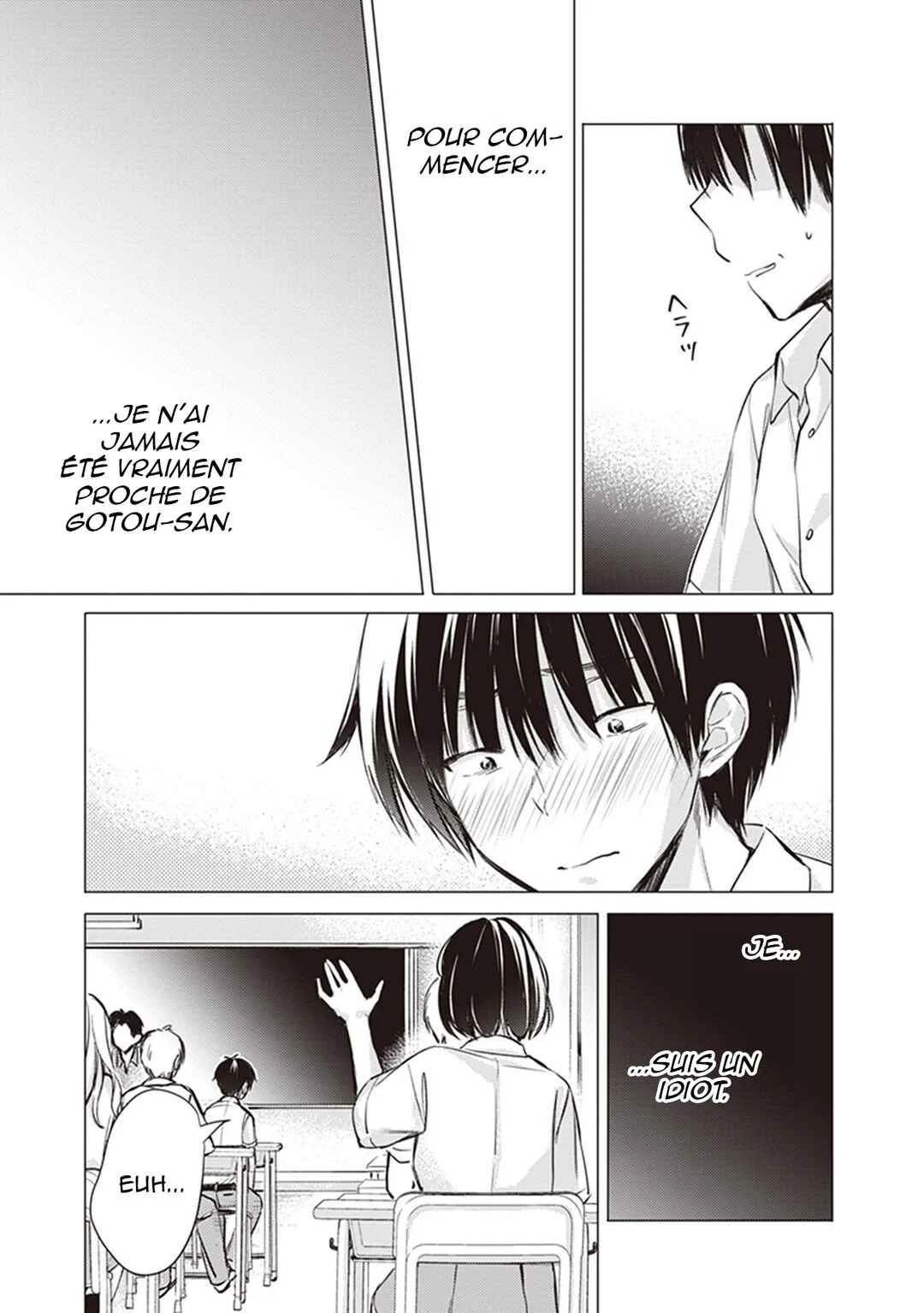 Gotou-san wa Furimukasetai! Chapitre 13: Nouveau semestre et changement de place - Page 9