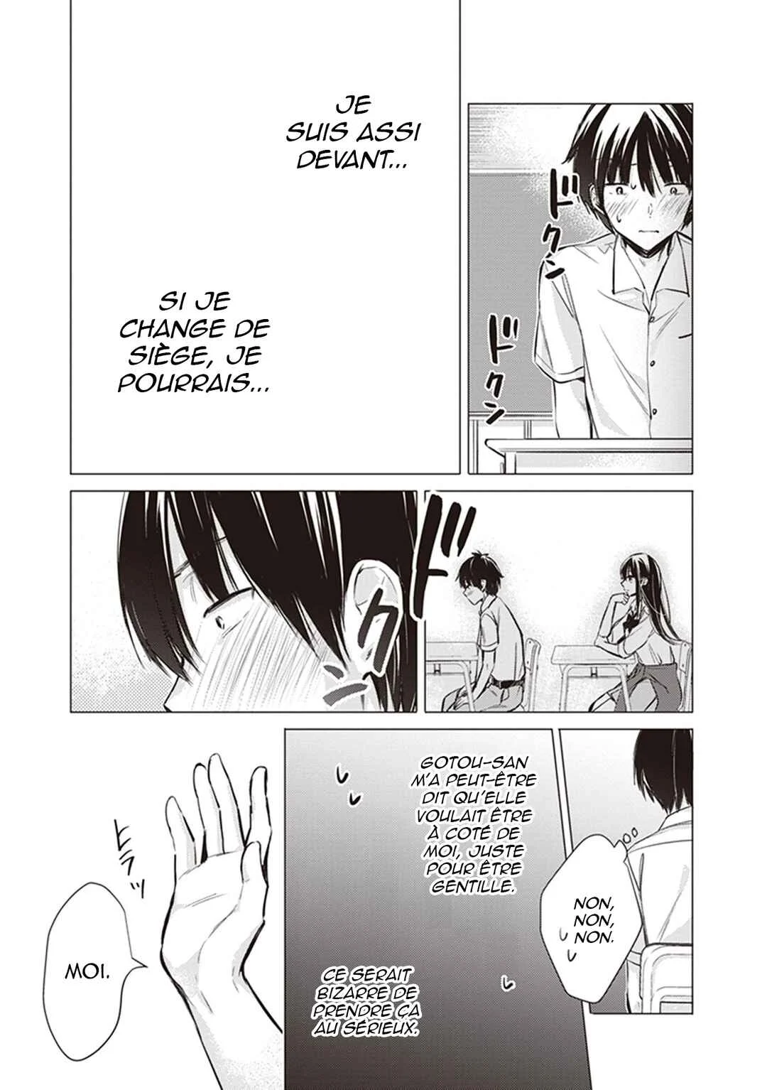 Gotou-san wa Furimukasetai! Chapitre 13: Nouveau semestre et changement de place - Page 11