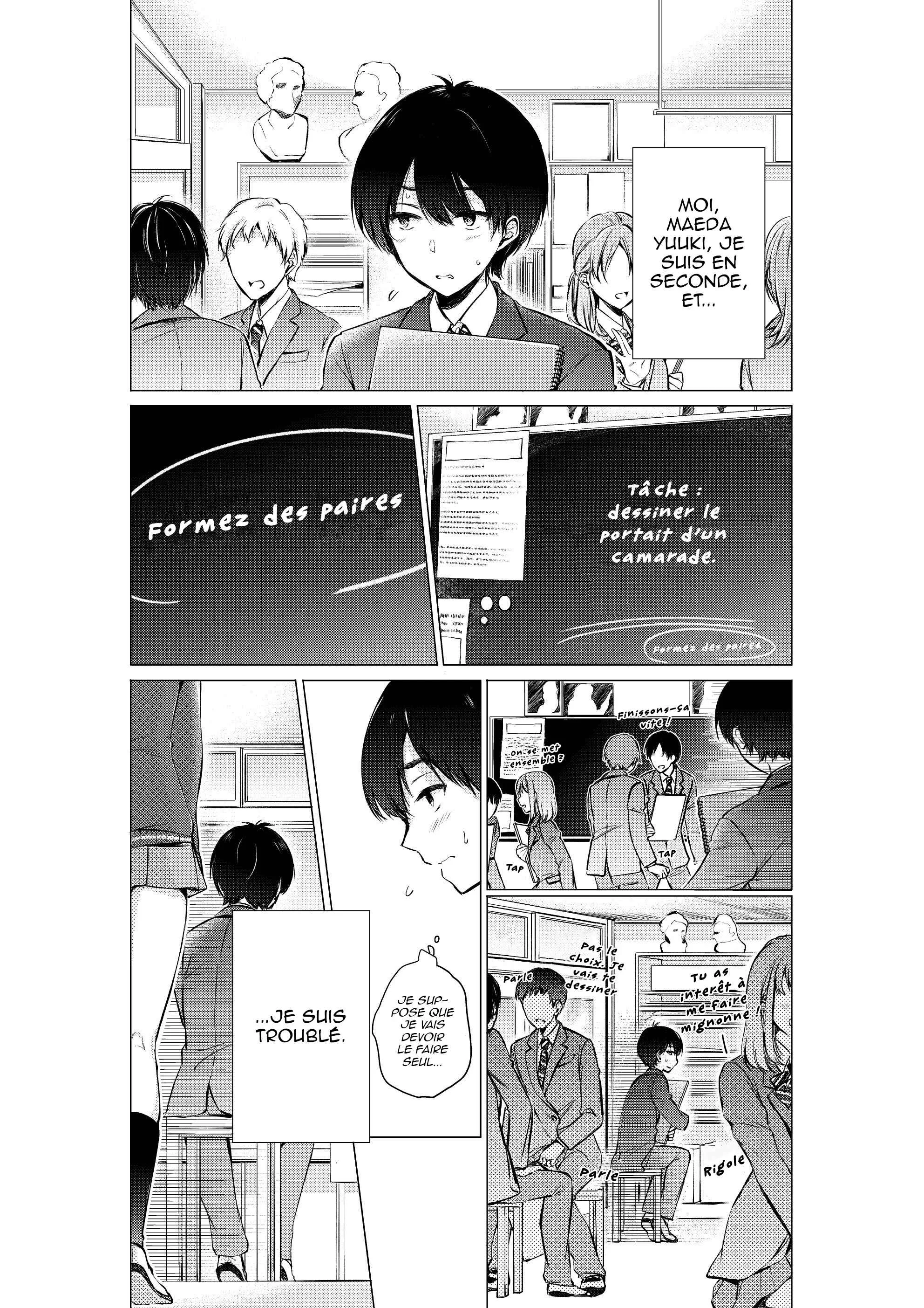 Gotou-san wa Furimukasetai! Chapitre 4: Une bataille de regards - Page 1