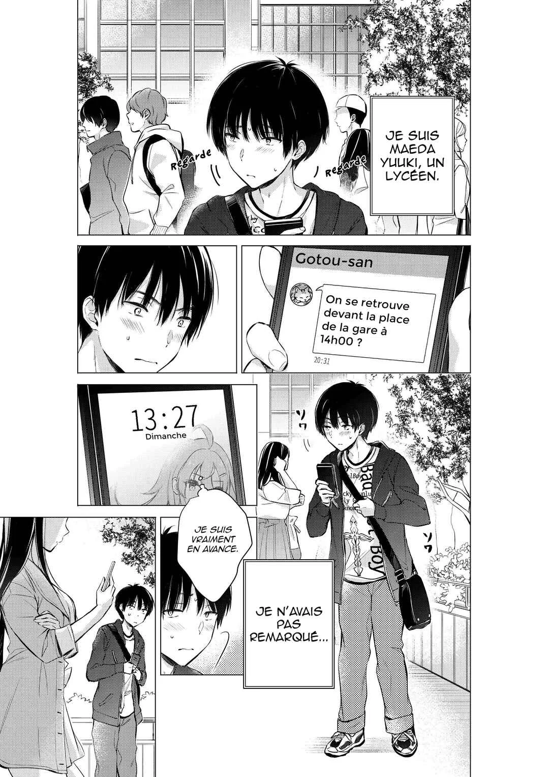 Gotou-san wa Furimukasetai! Chapitre 9: Le dimanche de la promesse - Page 1