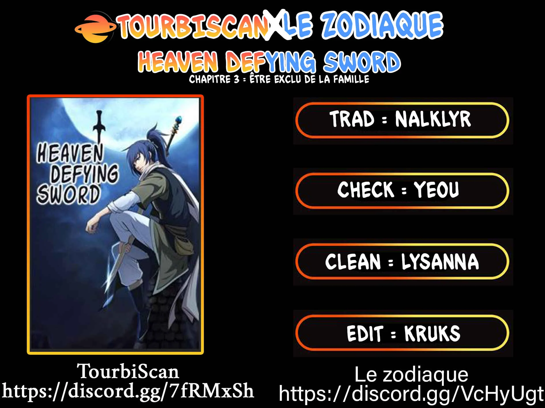 Heaven Defying Sword Chapitre 3: Être exclu de la Famille - Page 1