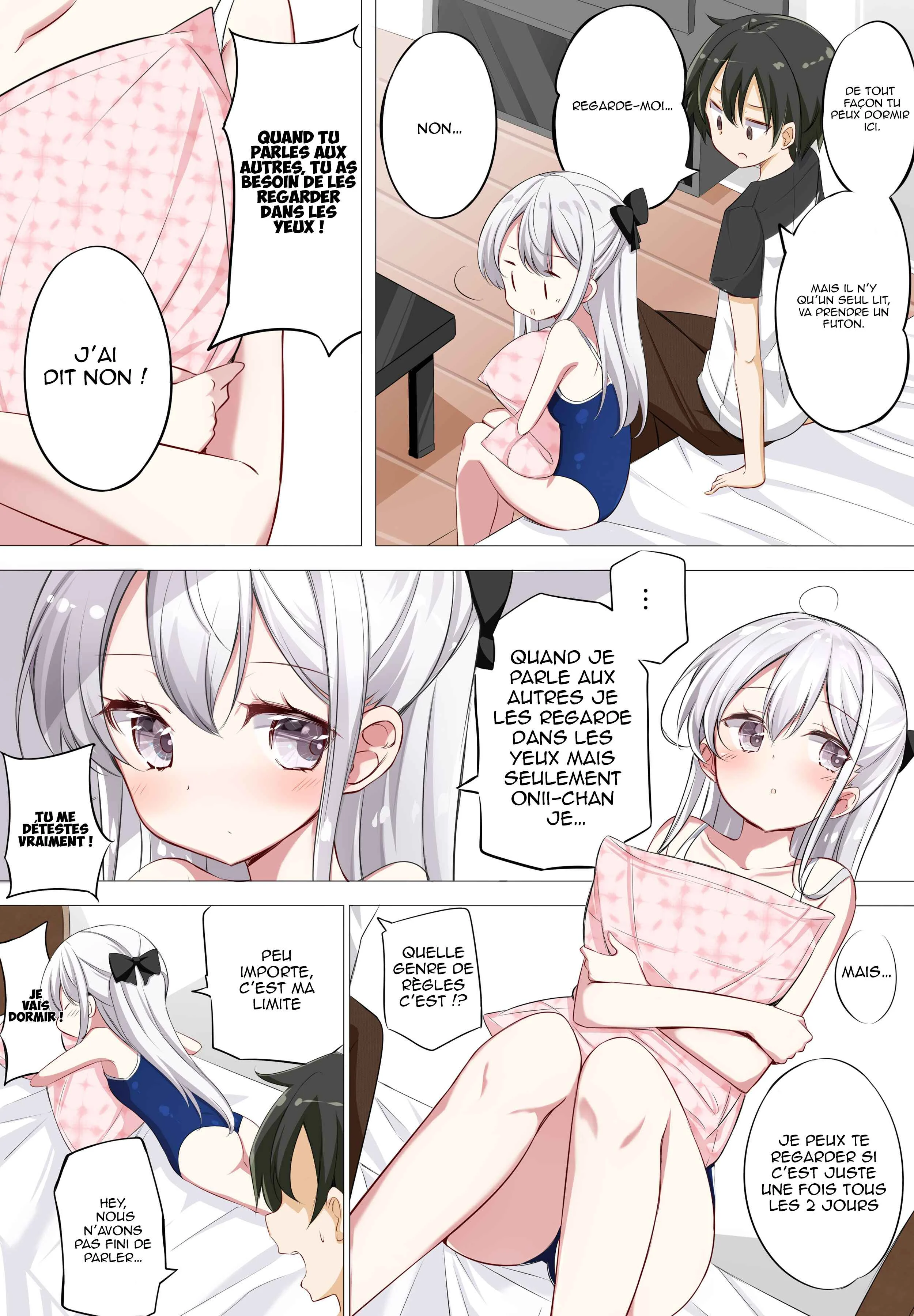 Imouto ga Ichi Nichi Ikkai Shika Me wo Awasete Kurenai. Chapitre 2: ma petite soeur en maillot de bain ne me regarde qu'une fois par jour - Page 3