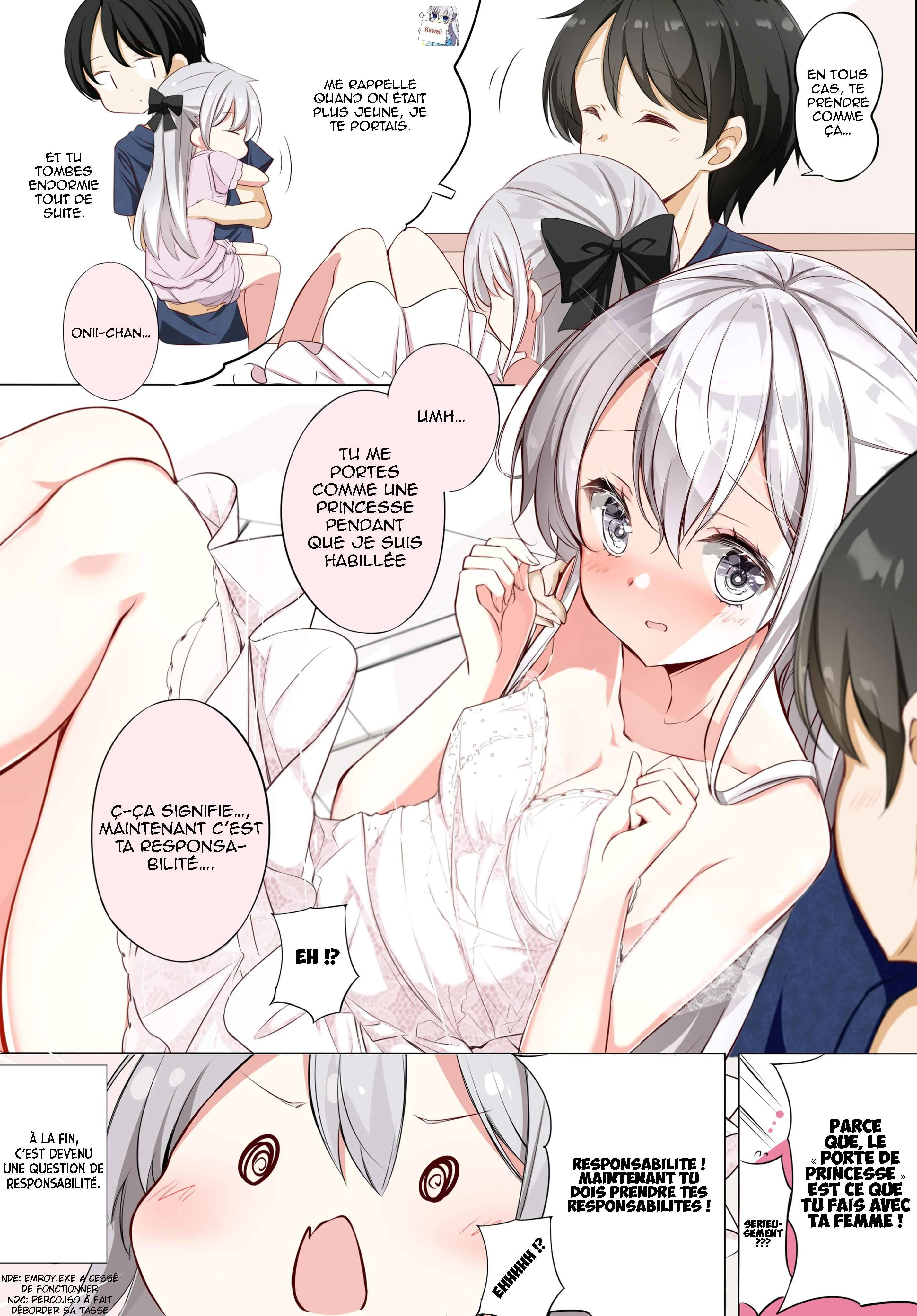 Imouto ga Ichi Nichi Ikkai Shika Me wo Awasete Kurenai. Chapitre 5: Une seule fois dans le ciel, je rencontrerai ma sœur en robe de mariée - Page 4