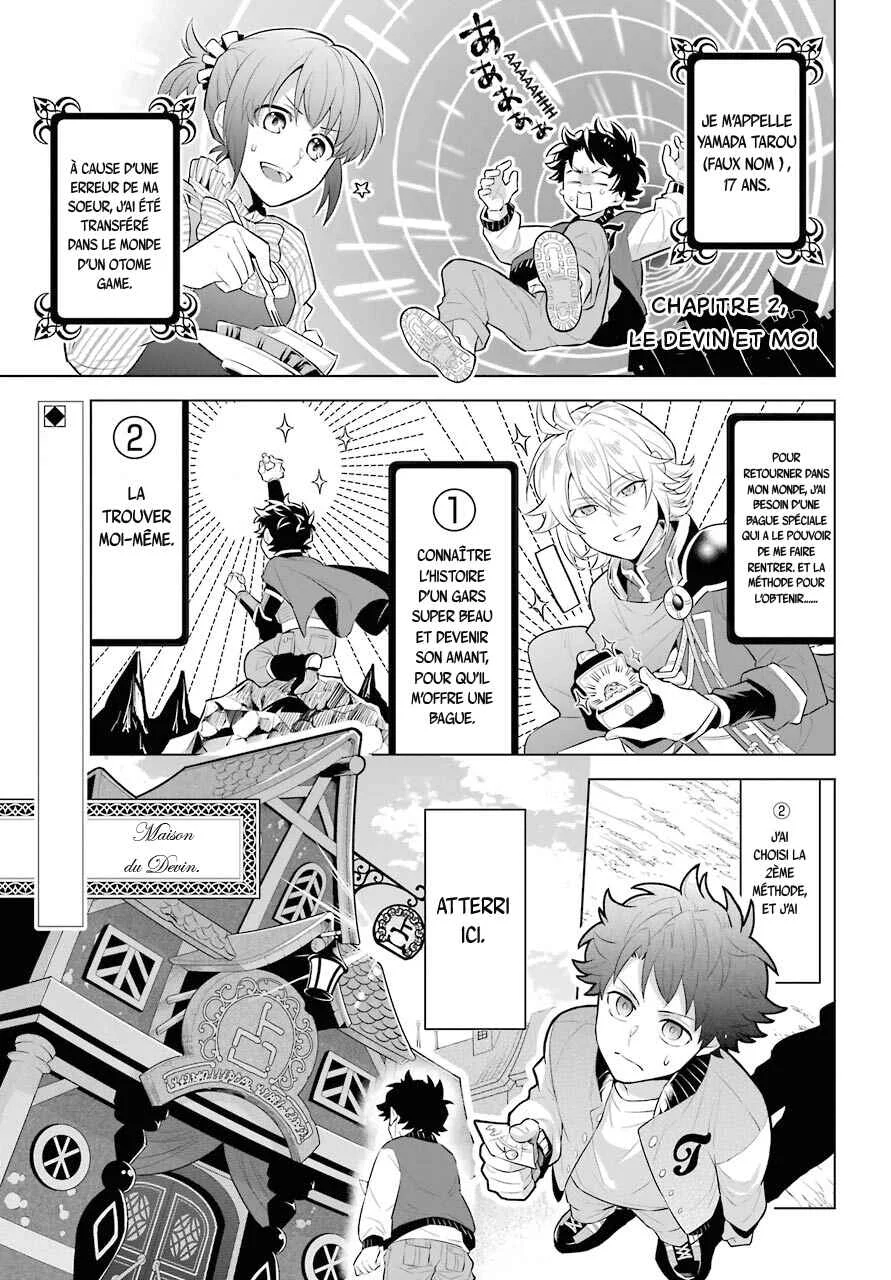 Isekai Tensei, Ore ga Otome ge de Kyuuseishu Chapitre 2: Le devin et moi - Page 2