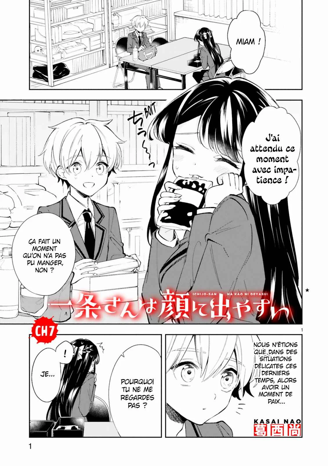It Shows on Your Face, Ichijou-San Chapitre 7 - Page 1