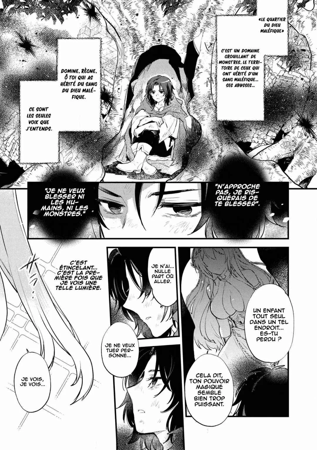 "[Jashin no Chi] ga Nagareteiru" to Iware, Shinsei Kyoukai wo Tsuihou Sareta Shinpu desu. ~Rifujin na Riyuu de Kyoukai wo Oidasaretara, Shinkou Taishou no Megami-sama mo Issho ni Tsuitekichaimashita~ Chapitre 1: Le banni de l'église - Page 2