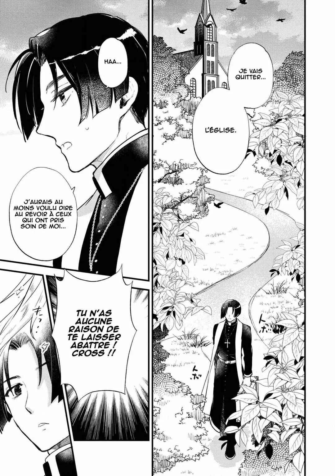 "[Jashin no Chi] ga Nagareteiru" to Iware, Shinsei Kyoukai wo Tsuihou Sareta Shinpu desu. ~Rifujin na Riyuu de Kyoukai wo Oidasaretara, Shinkou Taishou no Megami-sama mo Issho ni Tsuitekichaimashita~ Chapitre 1: Le banni de l'église - Page 9