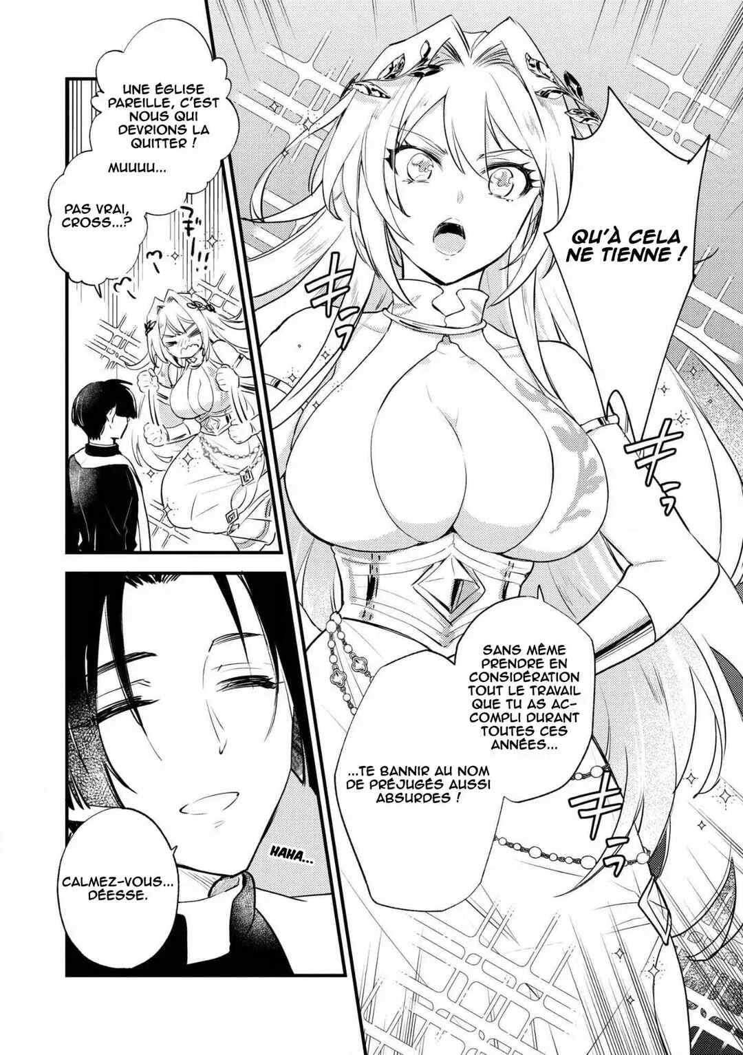 "[Jashin no Chi] ga Nagareteiru" to Iware, Shinsei Kyoukai wo Tsuihou Sareta Shinpu desu. ~Rifujin na Riyuu de Kyoukai wo Oidasaretara, Shinkou Taishou no Megami-sama mo Issho ni Tsuitekichaimashita~ Chapitre 1: Le banni de l'église - Page 10