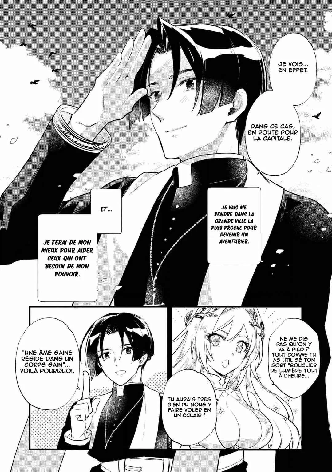 "[Jashin no Chi] ga Nagareteiru" to Iware, Shinsei Kyoukai wo Tsuihou Sareta Shinpu desu. ~Rifujin na Riyuu de Kyoukai wo Oidasaretara, Shinkou Taishou no Megami-sama mo Issho ni Tsuitekichaimashita~ Chapitre 1: Le banni de l'église - Page 34