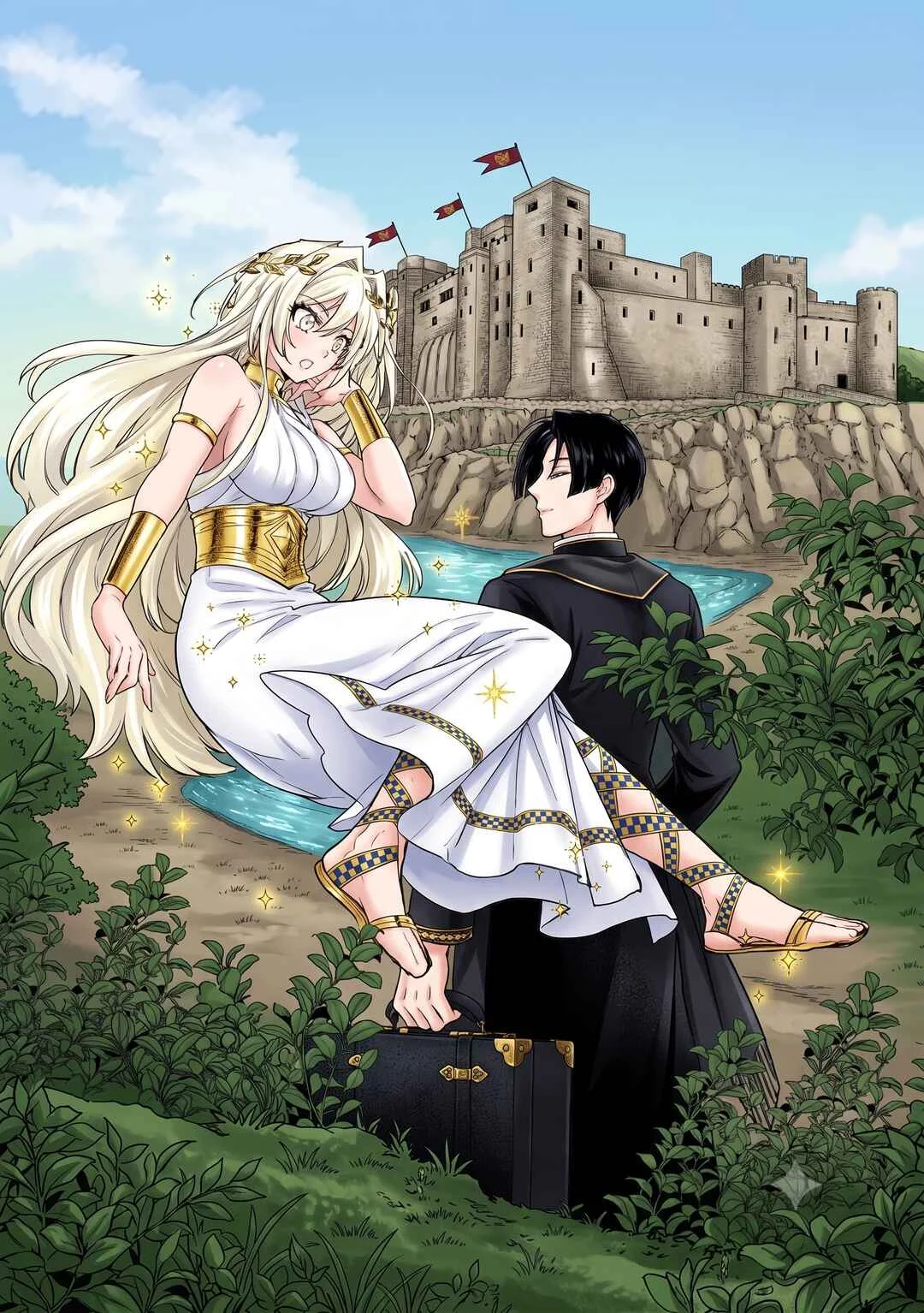 "[Jashin no Chi] ga Nagareteiru" to Iware, Shinsei Kyoukai wo Tsuihou Sareta Shinpu desu. ~Rifujin na Riyuu de Kyoukai wo Oidasaretara, Shinkou Taishou no Megami-sama mo Issho ni Tsuitekichaimashita~ Chapitre 1: Le banni de l'église - Page 37