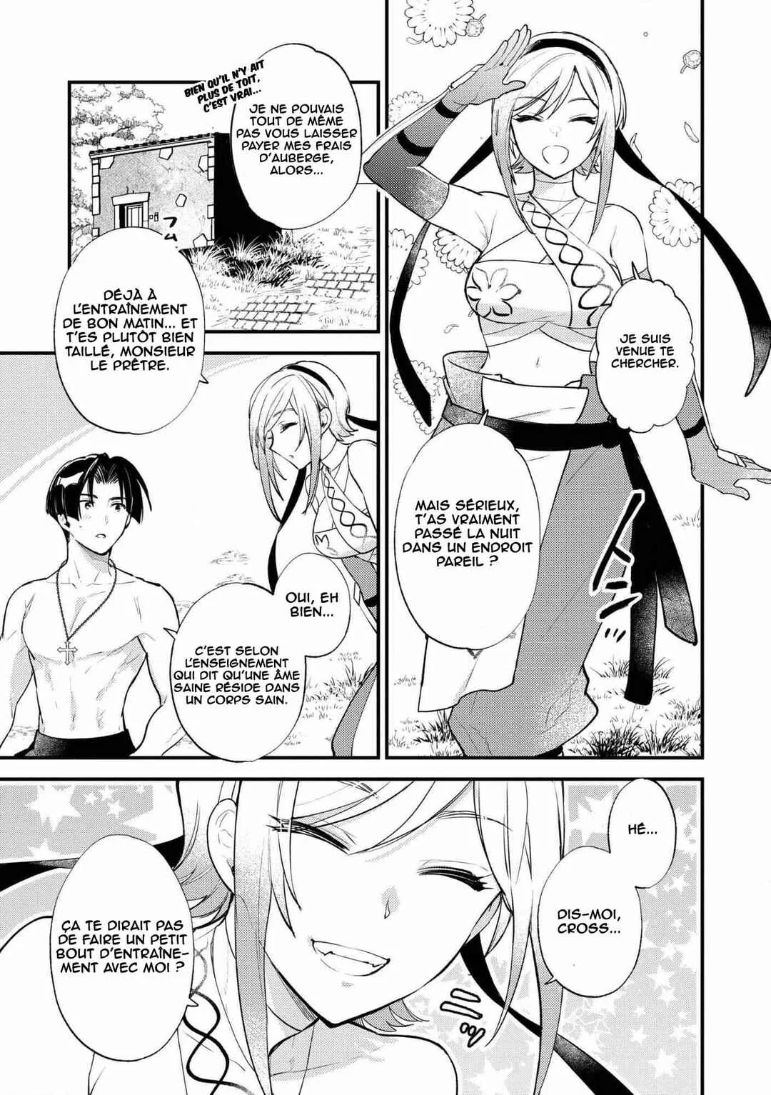 "[Jashin no Chi] ga Nagareteiru" to Iware, Shinsei Kyoukai wo Tsuihou Sareta Shinpu desu. ~Rifujin na Riyuu de Kyoukai wo Oidasaretara, Shinkou Taishou no Megami-sama mo Issho ni Tsuitekichaimashita~ Chapitre 3: De précieux compagnons - Page 22