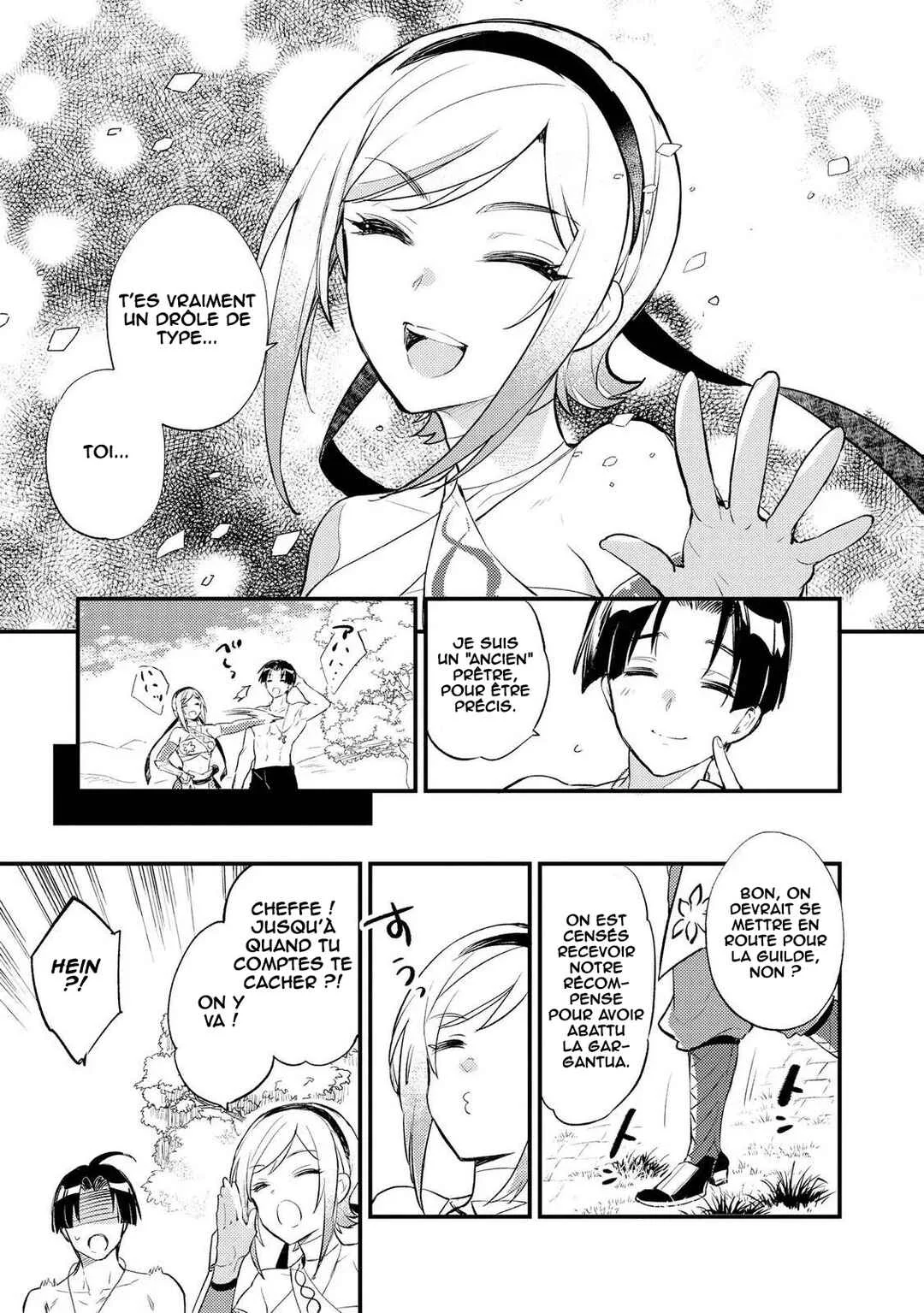"[Jashin no Chi] ga Nagareteiru" to Iware, Shinsei Kyoukai wo Tsuihou Sareta Shinpu desu. ~Rifujin na Riyuu de Kyoukai wo Oidasaretara, Shinkou Taishou no Megami-sama mo Issho ni Tsuitekichaimashita~ Chapitre 4: Mission de sauvetage - Page 8