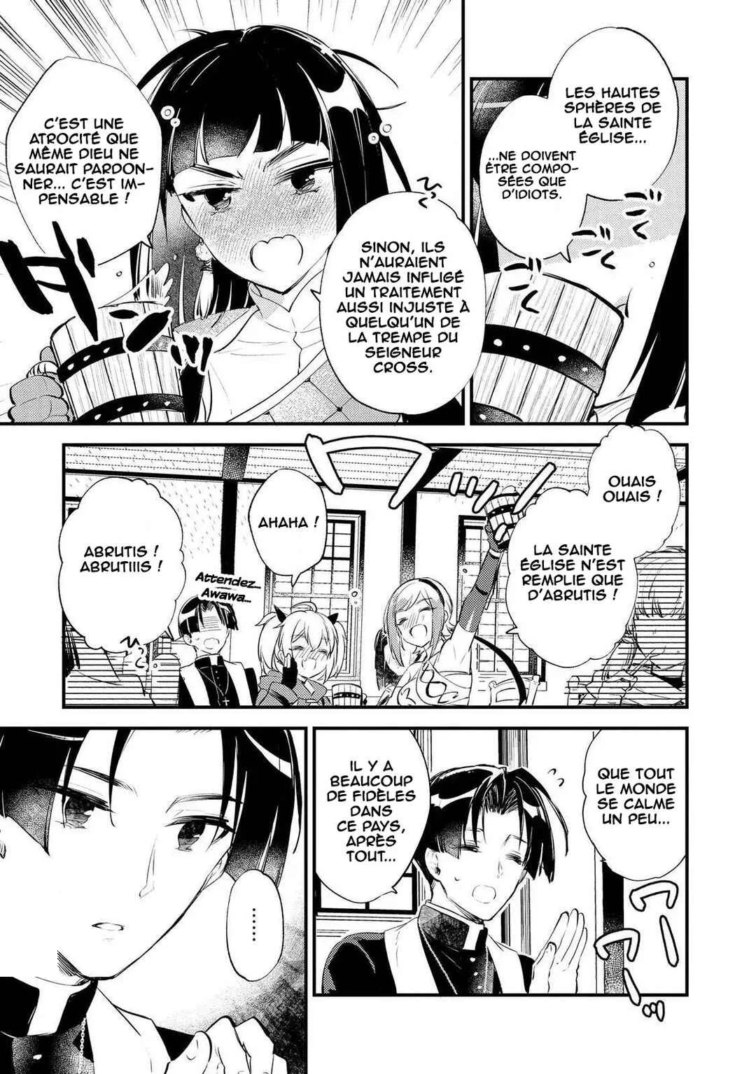 "[Jashin no Chi] ga Nagareteiru" to Iware, Shinsei Kyoukai wo Tsuihou Sareta Shinpu desu. ~Rifujin na Riyuu de Kyoukai wo Oidasaretara, Shinkou Taishou no Megami-sama mo Issho ni Tsuitekichaimashita~ Chapitre 6 - Page 28