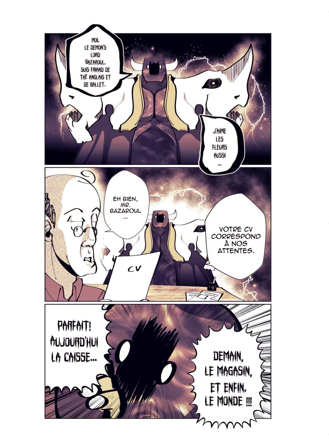 Je vais te massacrer mon cher demon lord !!! Chapitre 1: Chapitre 1 : Bazaroul est un demon's lord  - Page 2