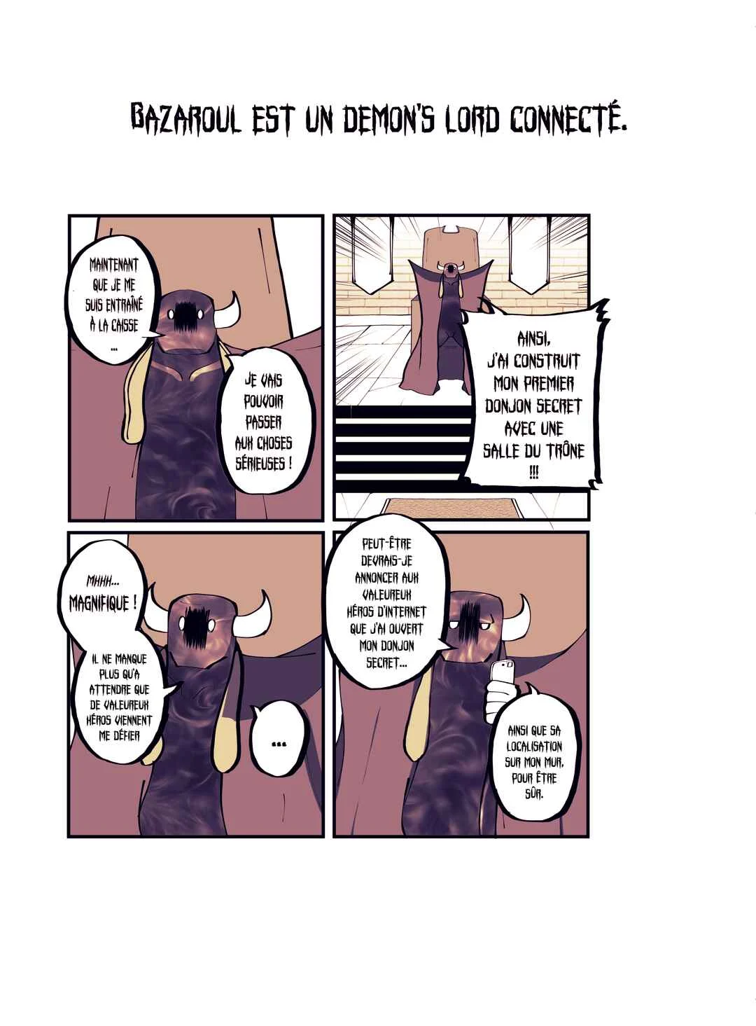 Je vais te massacrer mon cher demon lord !!! Chapitre 1: Chapitre 1 : Bazaroul est un demon's lord  - Page 4