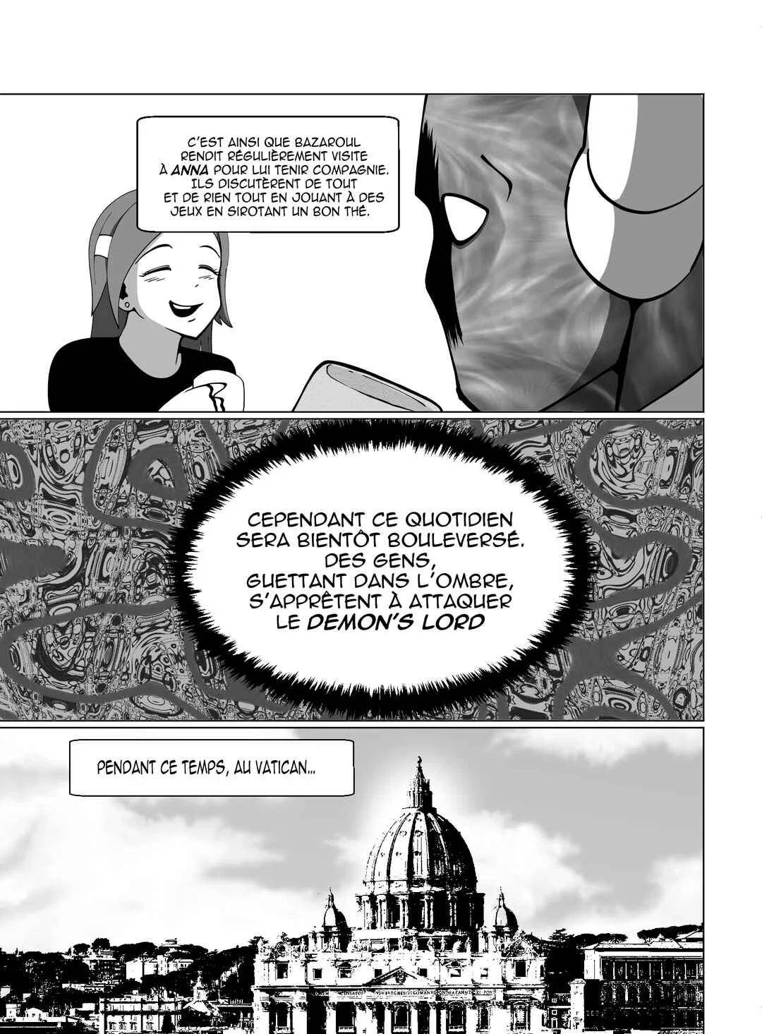 Je vais te massacrer mon cher demon lord !!! Chapitre 2: Chapitre 2 : le Moine venu du Vatican et la Star venu d'Orient (partie 1) - Page 2