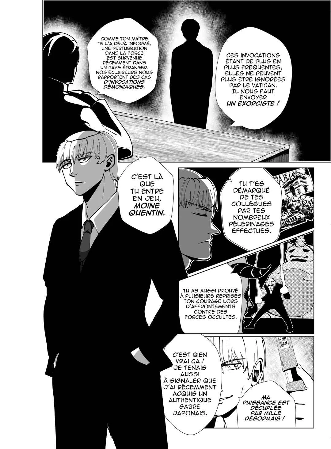 Je vais te massacrer mon cher demon lord !!! Chapitre 2: Chapitre 2 : le Moine venu du Vatican et la Star venu d'Orient (partie 1) - Page 3