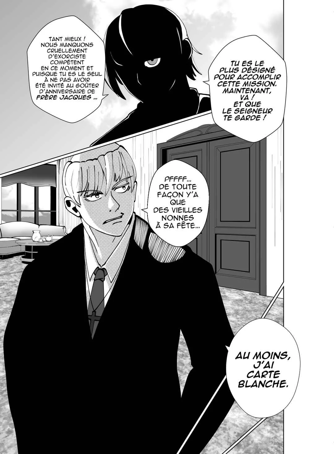 Je vais te massacrer mon cher demon lord !!! Chapitre 2: Chapitre 2 : le Moine venu du Vatican et la Star venu d'Orient (partie 1) - Page 4