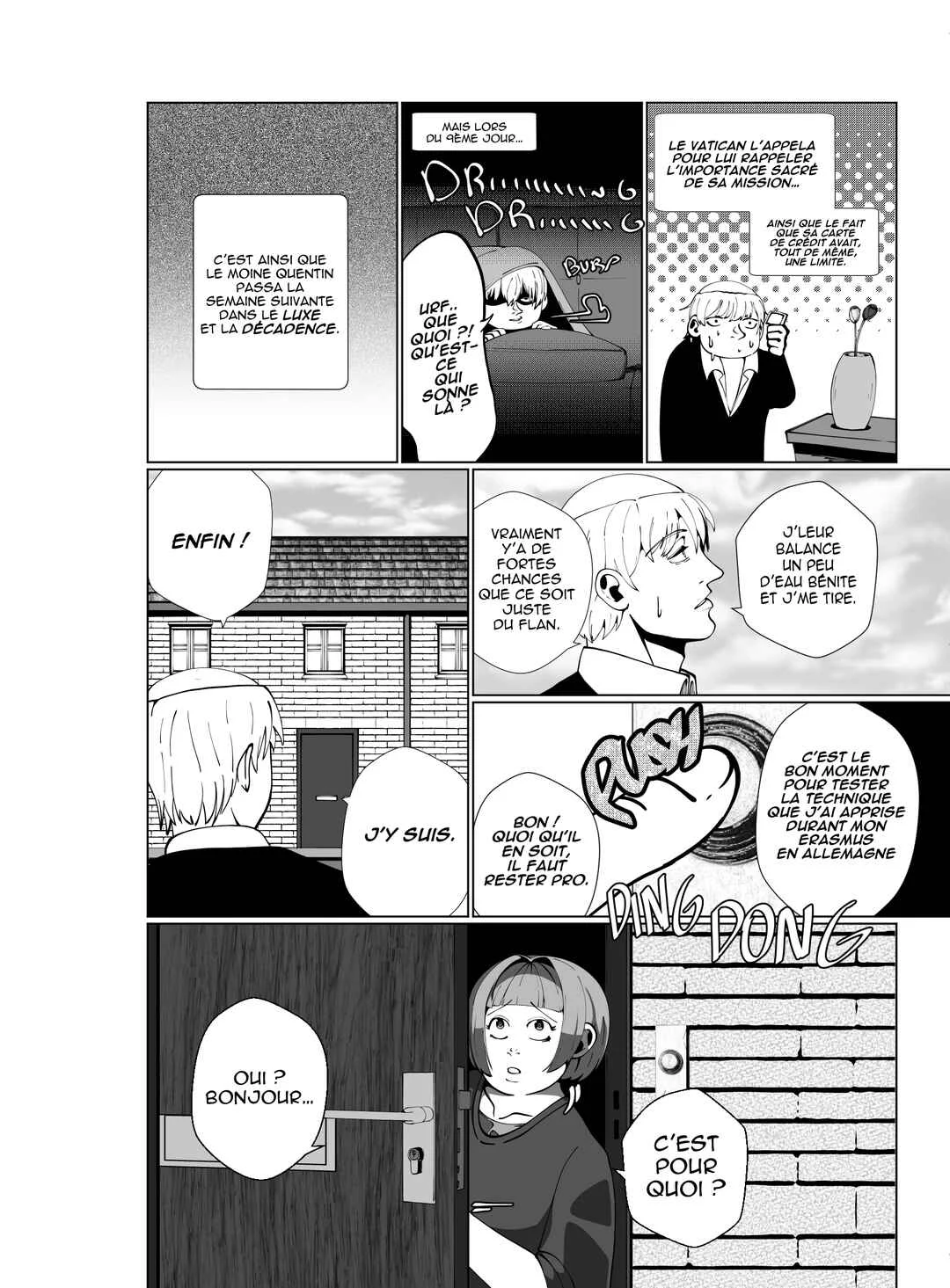 Je vais te massacrer mon cher demon lord !!! Chapitre 2: Chapitre 2 : le Moine venu du Vatican et la Star venu d'Orient (partie 1) - Page 7