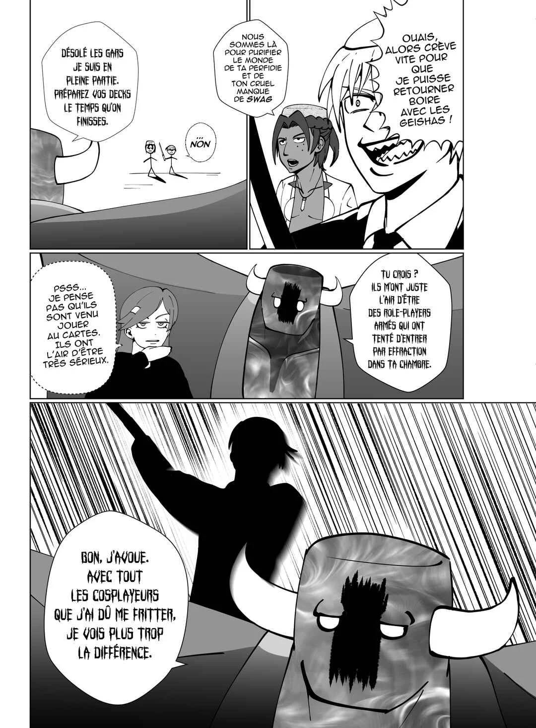 Je vais te massacrer mon cher demon lord !!! Chapitre 2: Chapitre 2 : le Moine venu du Vatican et la Star venu d'Orient (partie 1) - Page 14