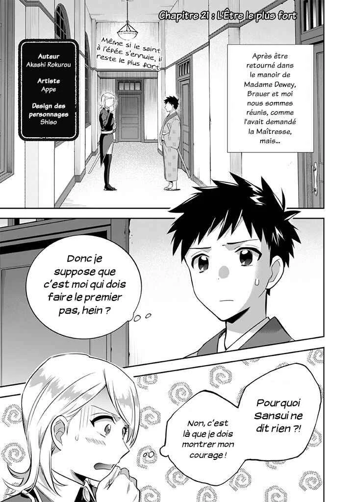 Jimi na Kensei wa Sore Demo Saikyou desu Chapitre 21: Le retour du maître - Page 1