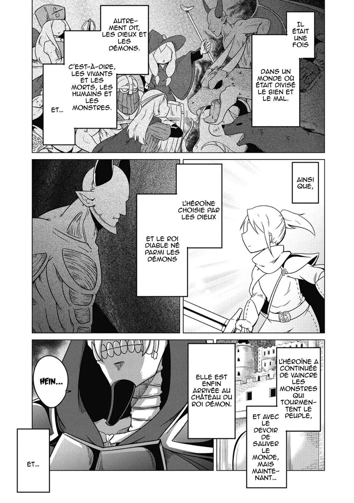 Jisatsushitai Onna Yuusha ni Maou ga Komarasareteimasu! Chapitre 1 - Page 2