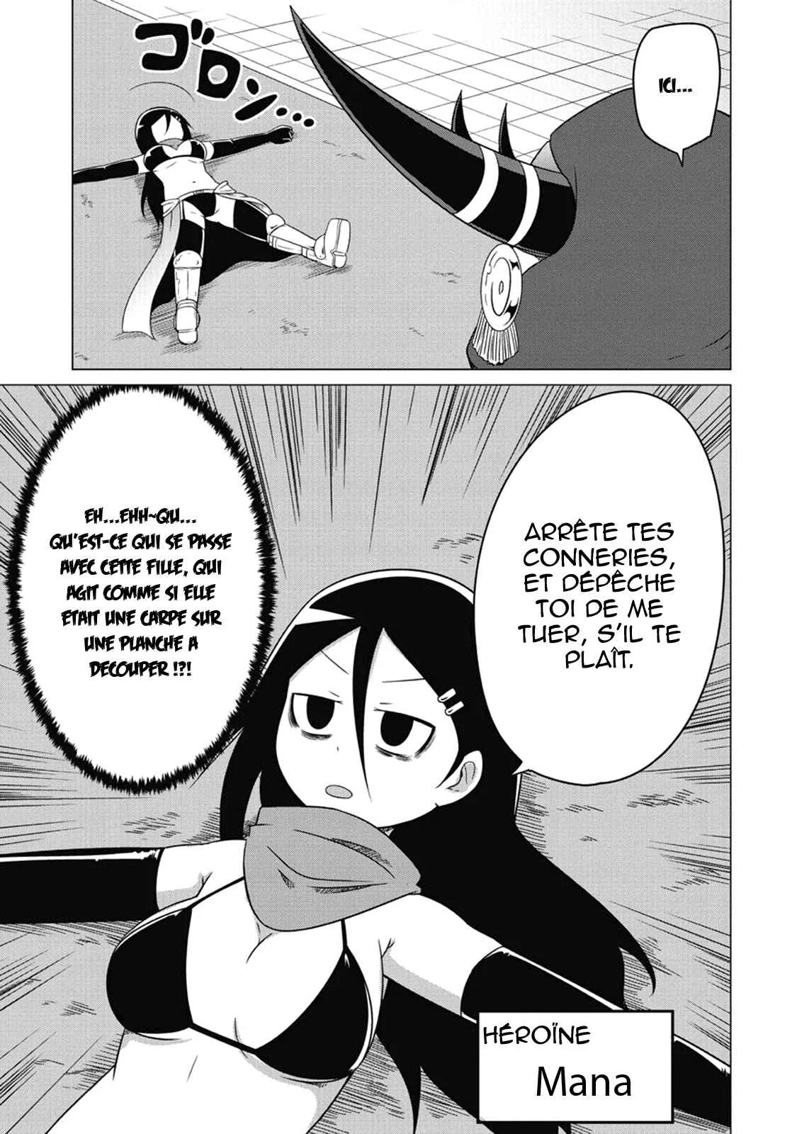 Jisatsushitai Onna Yuusha ni Maou ga Komarasareteimasu! Chapitre 1 - Page 4
