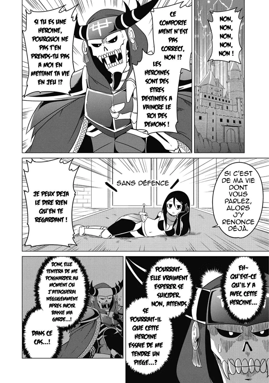 Jisatsushitai Onna Yuusha ni Maou ga Komarasareteimasu! Chapitre 1 - Page 6