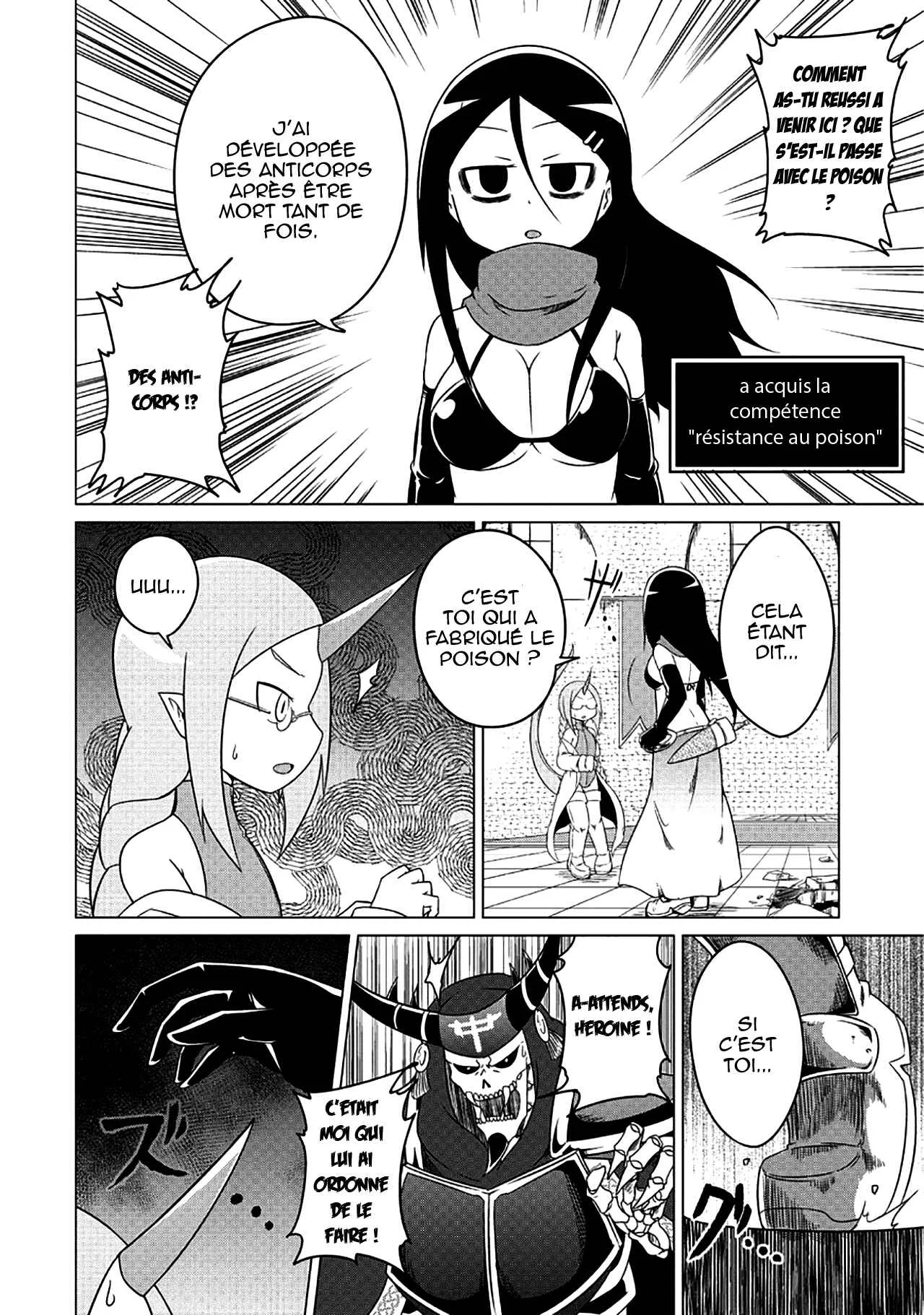 Jisatsushitai Onna Yuusha ni Maou ga Komarasareteimasu! Chapitre 2: L'héroine se noie dans un marécage empoisonné - Page 13