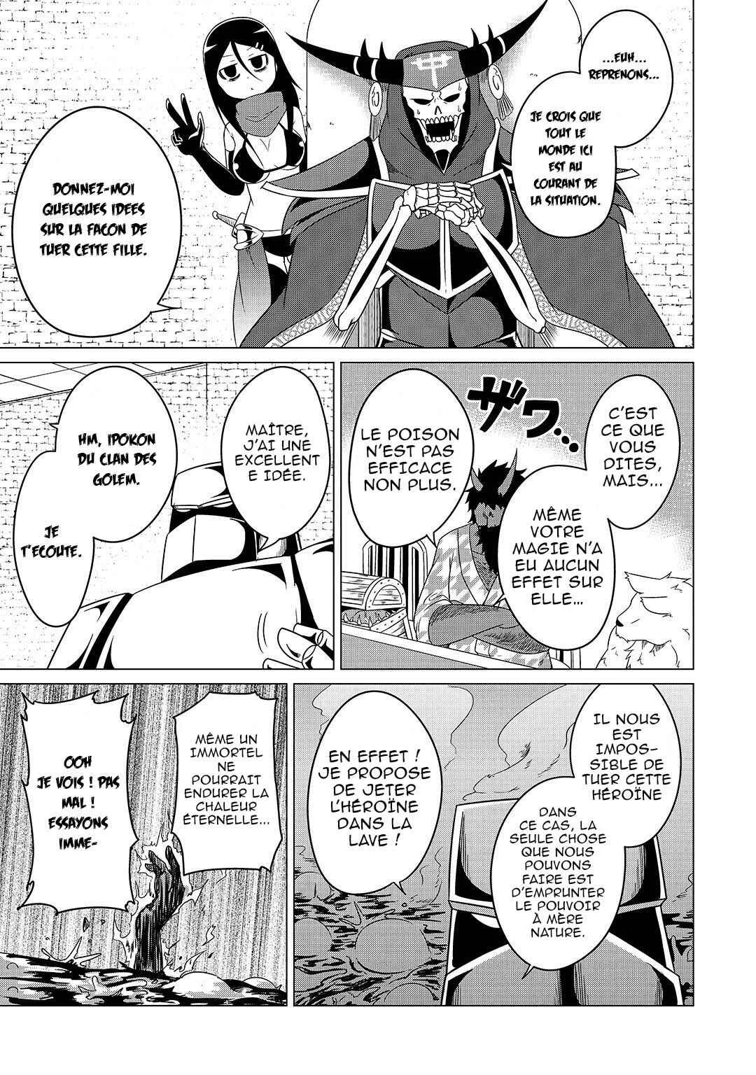 Jisatsushitai Onna Yuusha ni Maou ga Komarasareteimasu! Chapitre 4: Réunion d'urgence au château du Roi Démon - Page 2