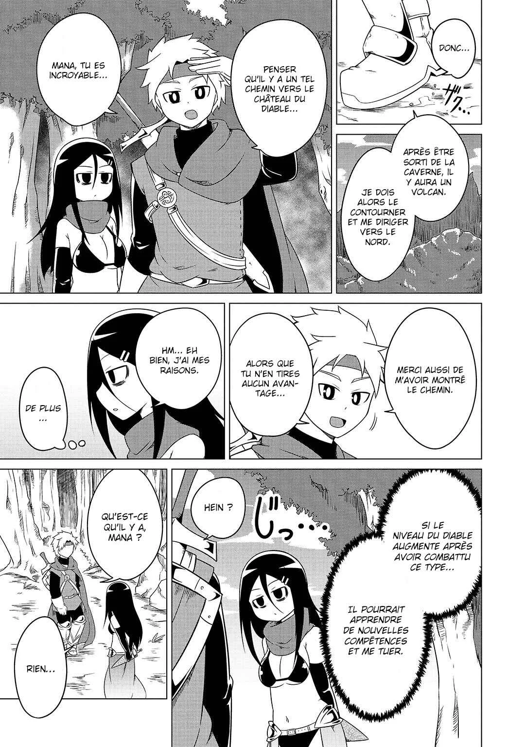 Jisatsushitai Onna Yuusha ni Maou ga Komarasareteimasu! Chapitre 5: L'héroïne rencontre le véritable héros - Page 4