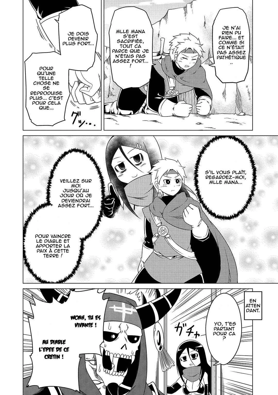 Jisatsushitai Onna Yuusha ni Maou ga Komarasareteimasu! Chapitre 5: L'héroïne rencontre le véritable héros - Page 15