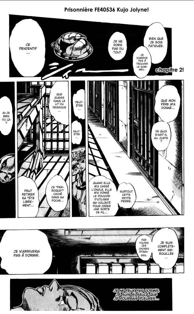 JoJo no Kimyou na Bouken: Part 6 - Stone Ocean Chapitre 5: Prisonnière FE40536 Kujo Jolyne! chapitre 2! - Page 1