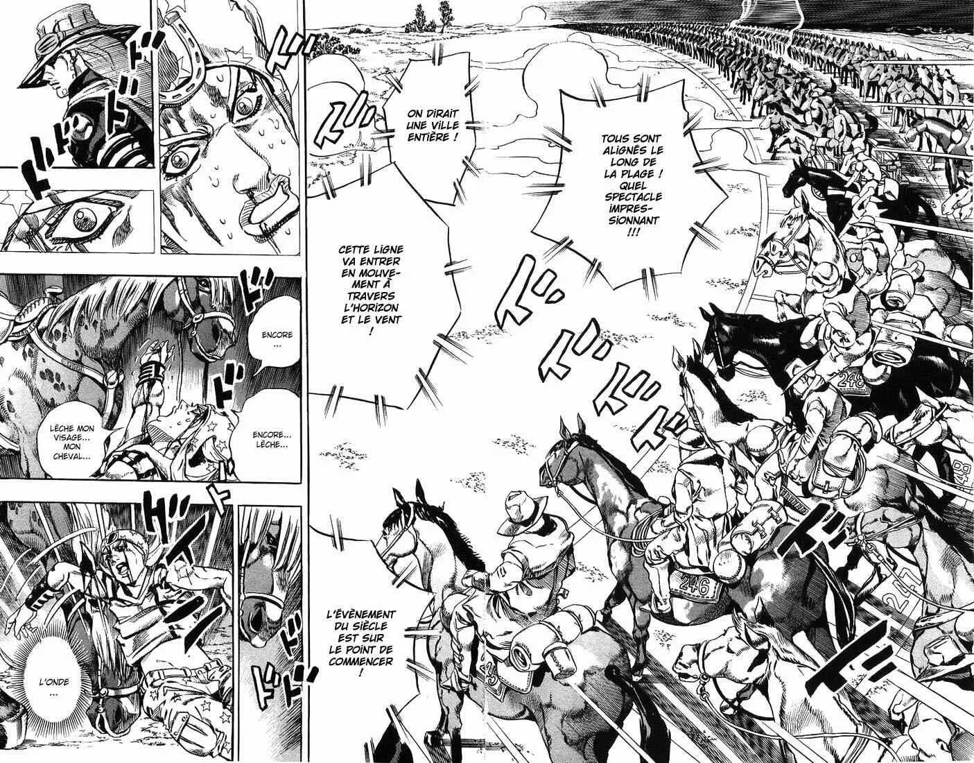 JoJo no Kimyou na Bouken: Part 7 - Steel Ball Run Chapitre 4: 25 septembre 1890, 7h06. Commence dans trois heures. - Page 24