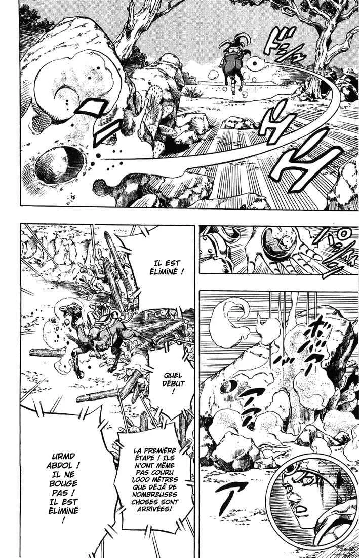 JoJo no Kimyou na Bouken: Part 7 - Steel Ball Run Chapitre 5: 1st. STAGE 15,000 metres - Page 23